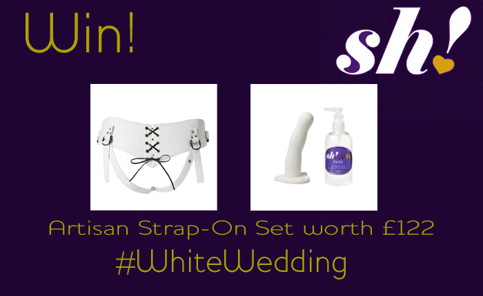Win a Sh! White Wedding Strap-On Set