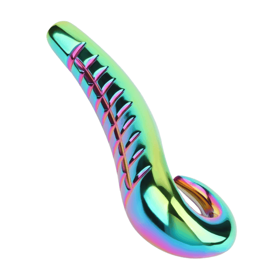 Sh! Women's Store Metal Toy Rainbow Devil's Tongue Steel Dildo
