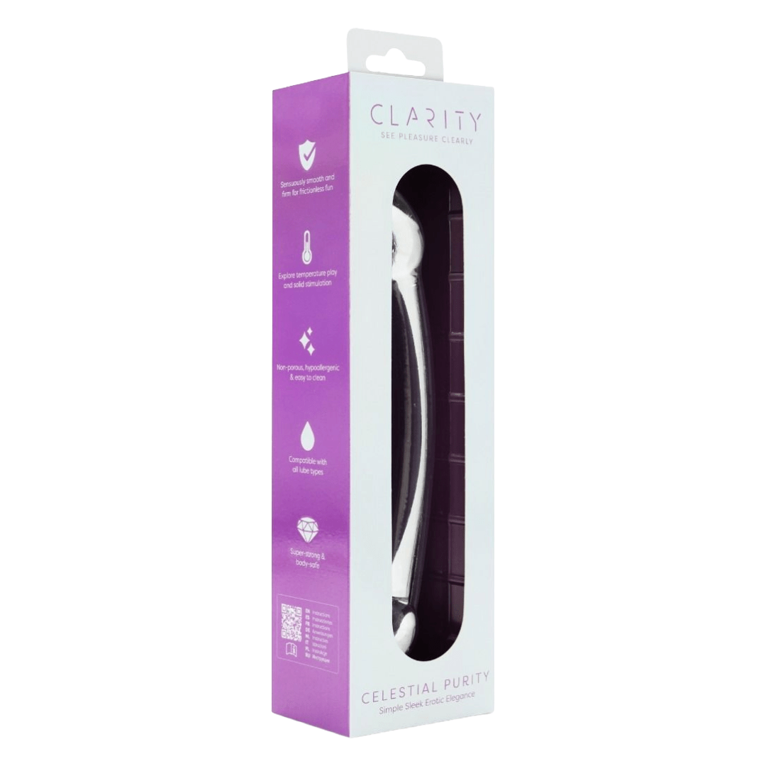 Sh! Women's Store Glass Dildo Clarity Purity G-Spot Glass Dildo