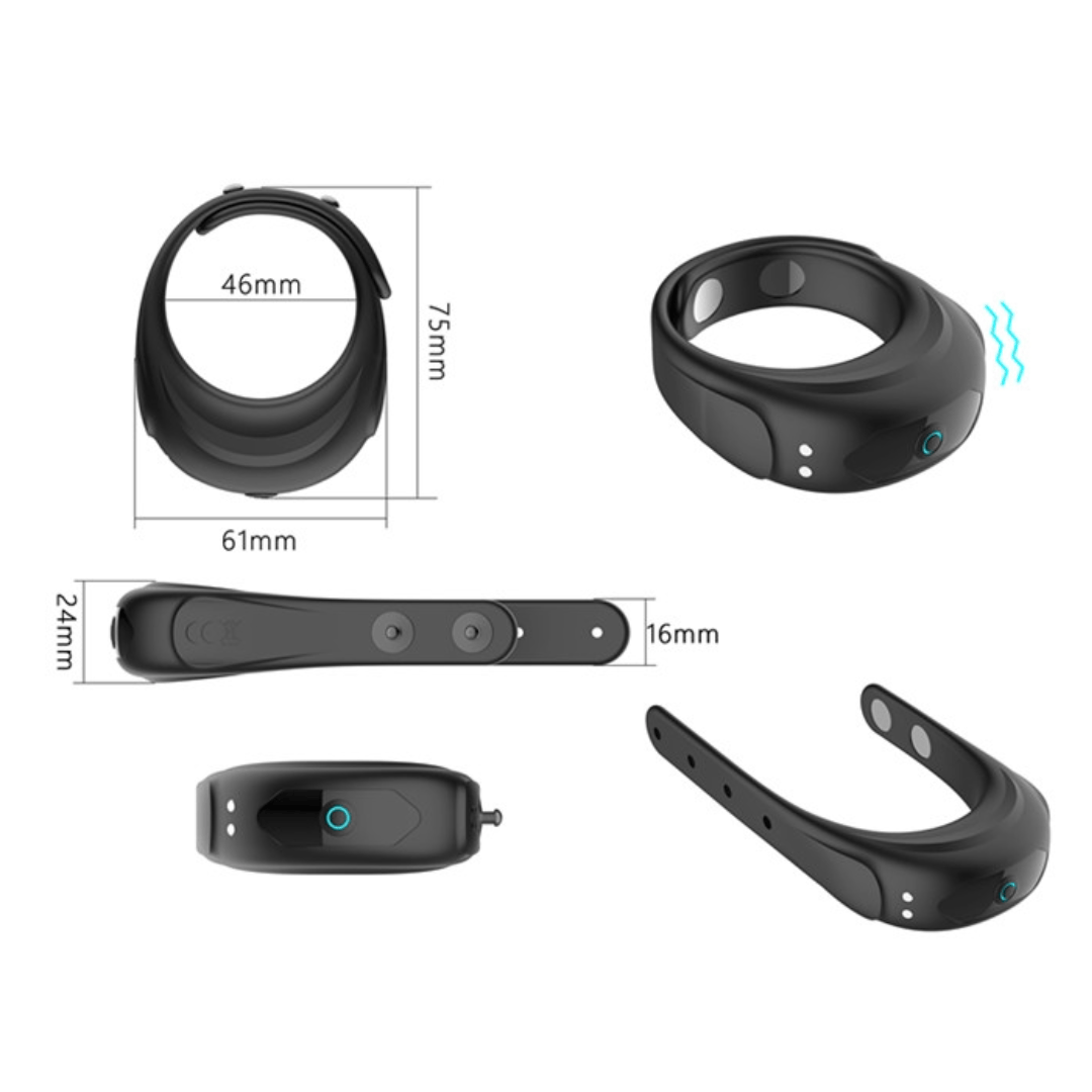 Maie Adjustable Vibrating Cock Ring - Sh! Women's Store