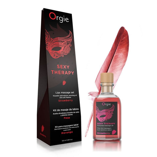 Sh! Women's Store Massage Strawberry Orgie Lips Aphrodisiac Massage Set