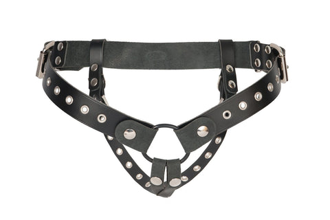 Sh! Women's Store Strap-On Harness Thick Leather Classic Strap On Harness