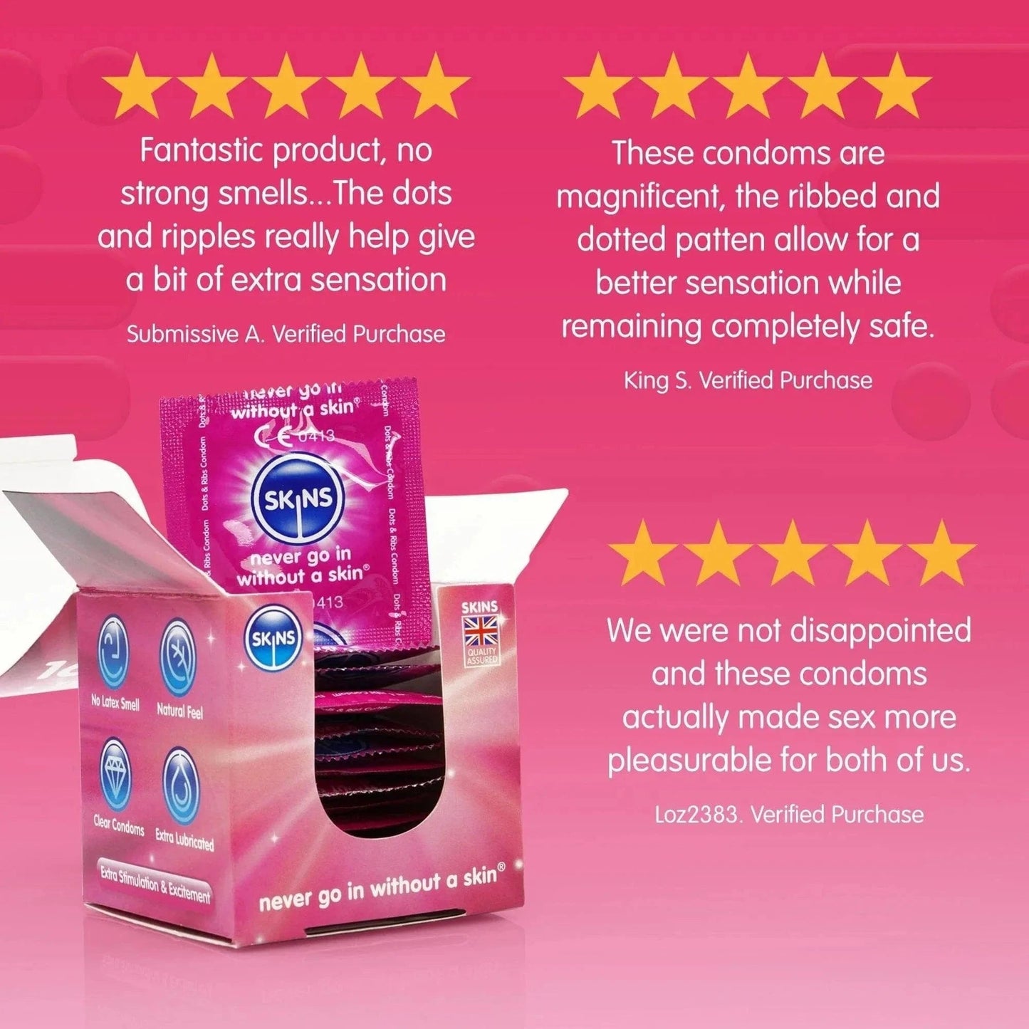 Skins Condoms Dots & Ribs 12 Pack - Sh! Women's Store