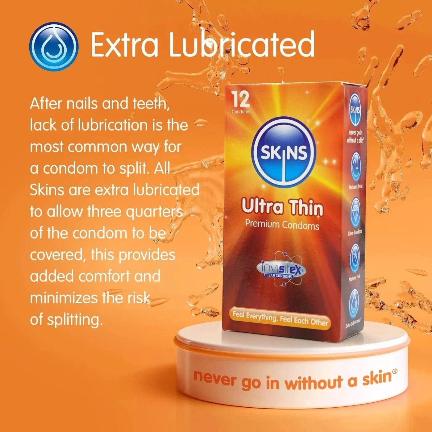 Skins Condoms Ultra Thin 12 Pack - Sh! Women's Store