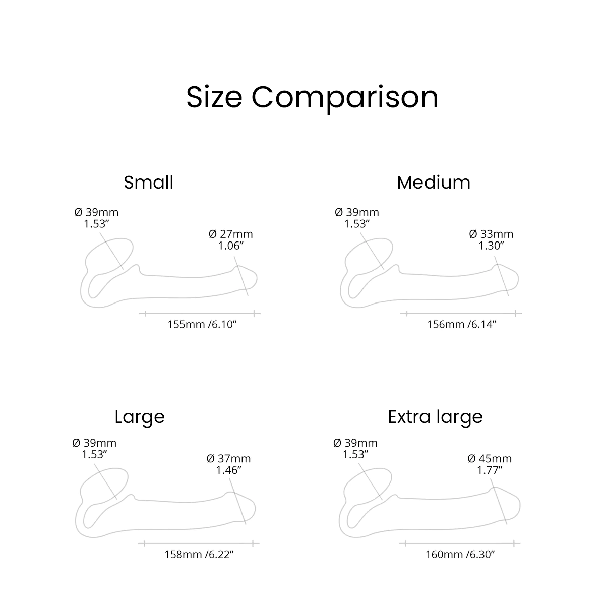 Strap - On - Me Large Strapless Dildo - Sh! Women's Store