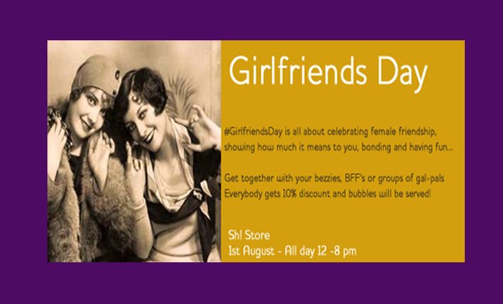 Celebrate Girlfriend's Day at Sh! - Sh! Women's Store