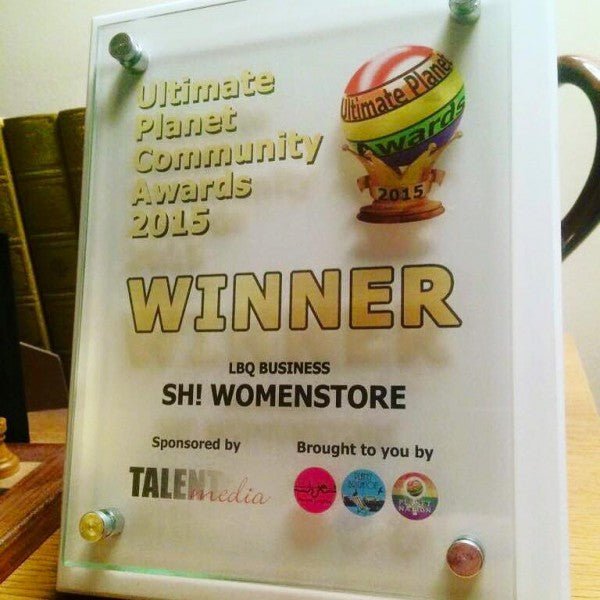 Sh! Wins Best LBQ Business Award at Planet London Awards. - Sh! Women's Store