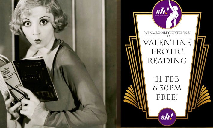 Valentine Erotic Reading | 11th Feb | 6.30pm | Free - Sh! Women's Store