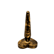 Sh! Women's Store Butt Plugs Marble Black & Gold Beginners Butt Plug