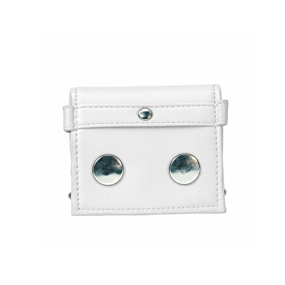 Sh! Women's Store Strap-On Accessories White Leather (+£5) Dual Dildo Strap-On Holder