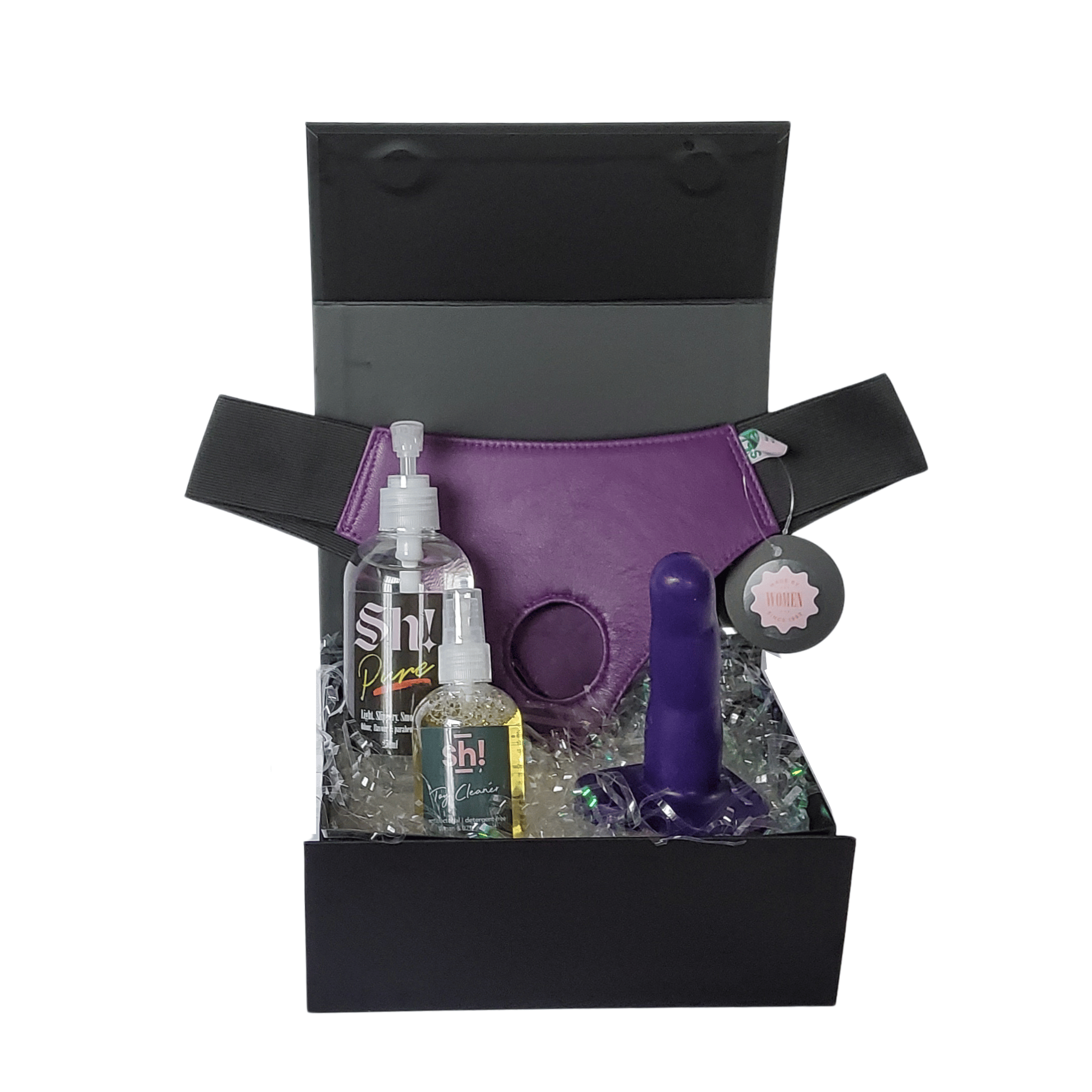 Sh! Women's Store Strap-On Kit First Strap On Silicone Dildo Kit