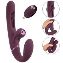 Sh! Women's Store Strapless Dildo Javida Remote Control Strapless Strap-On with Flicking Tongue