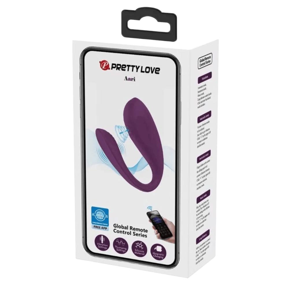 Sh! Women's Store Couple's Vibrator Pretty Love Aari Thumping Couples Vibe With App Control