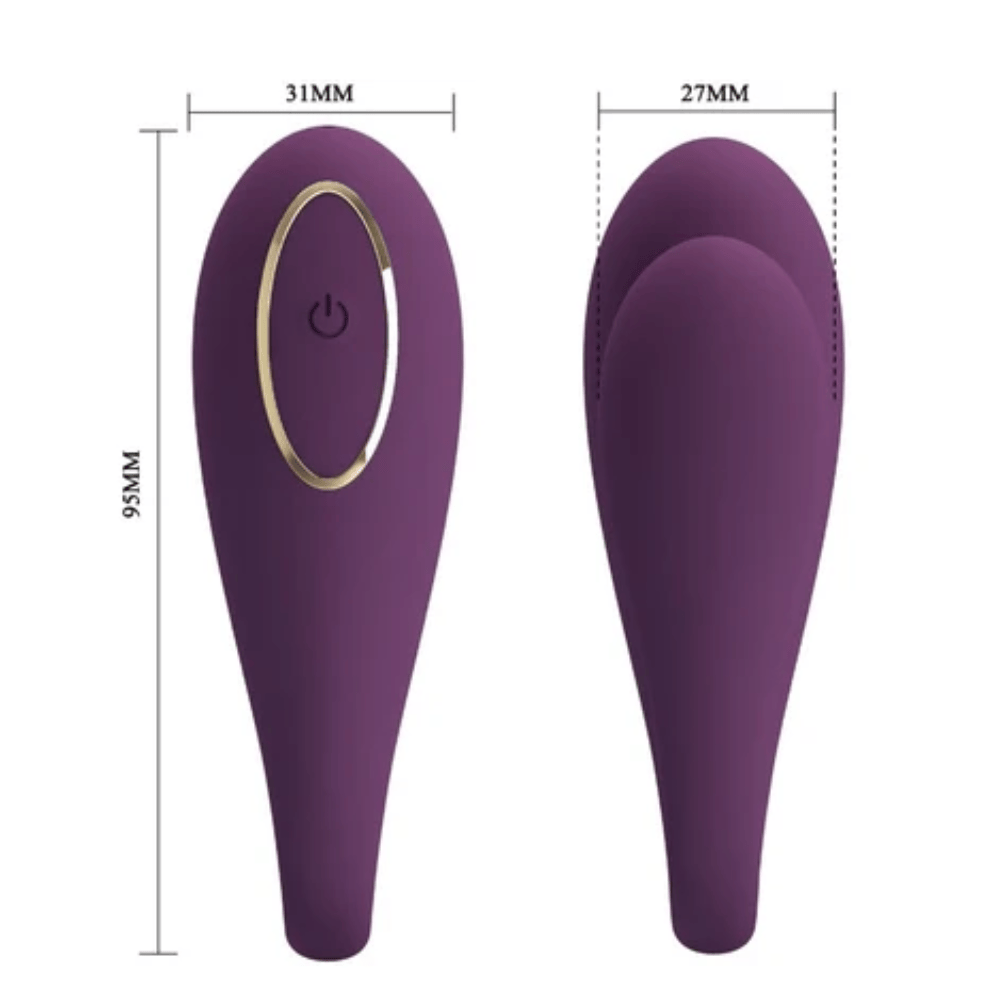 Sh! Women's Store Couple's Vibrator Pretty Love August App Control Couples Vibe