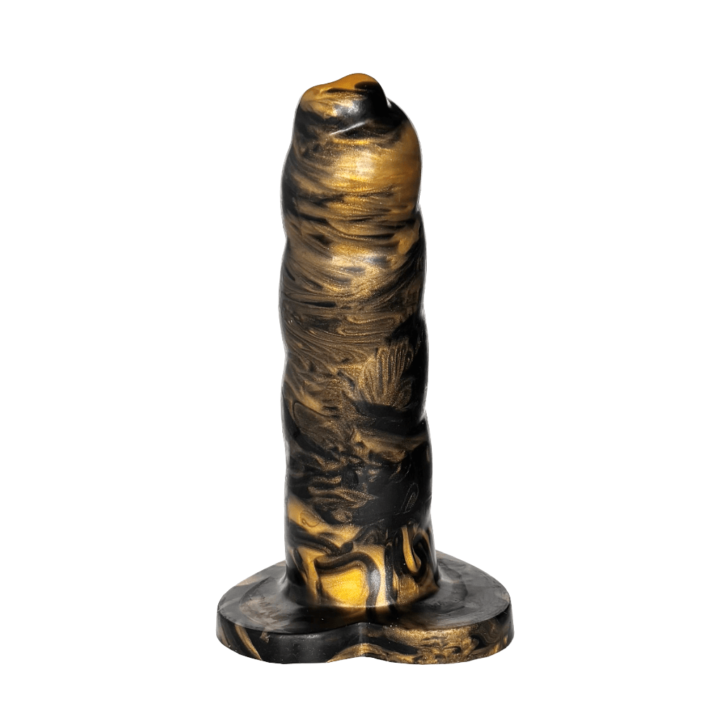 Sh! Women's Store Sh! Vibrating Dildo Marble Black & Gold Twista 4 Super Vibrating Dildo