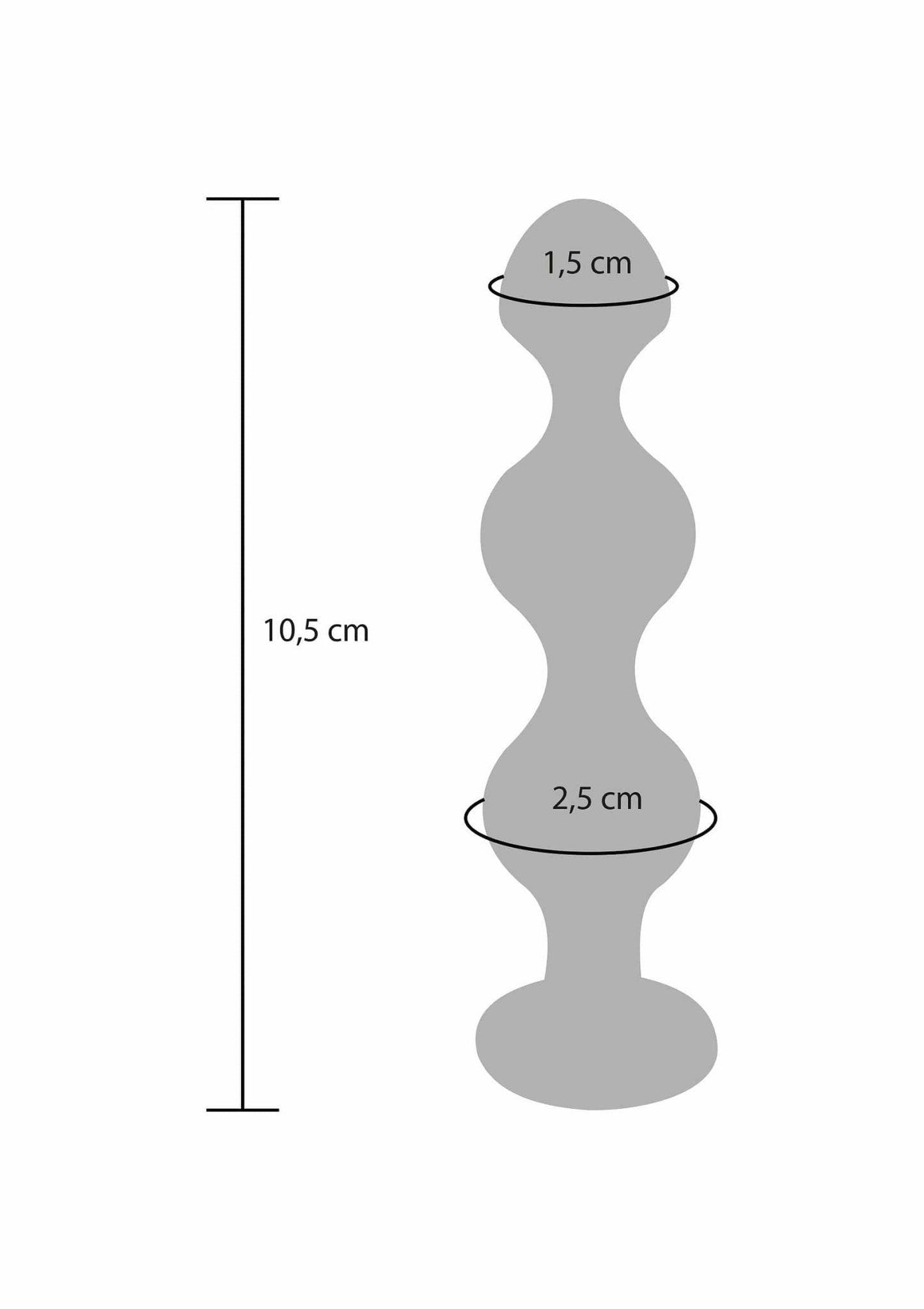 Anal Play Small Diamond Star Beads - Sh! Women's Store