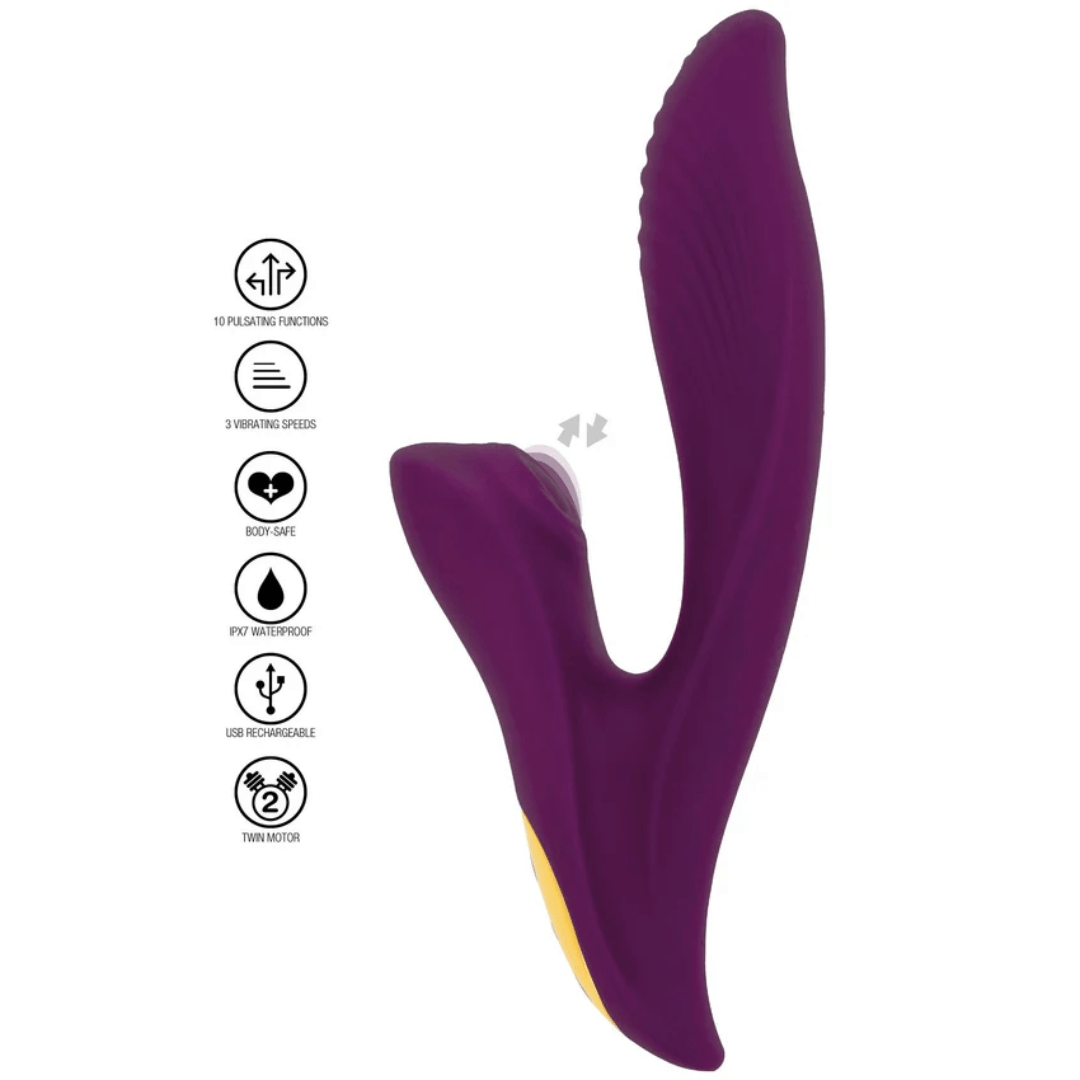 Sh! Women's Store Rabbit Vibrator Athena Tapping Sensation Dual Stim Vibe