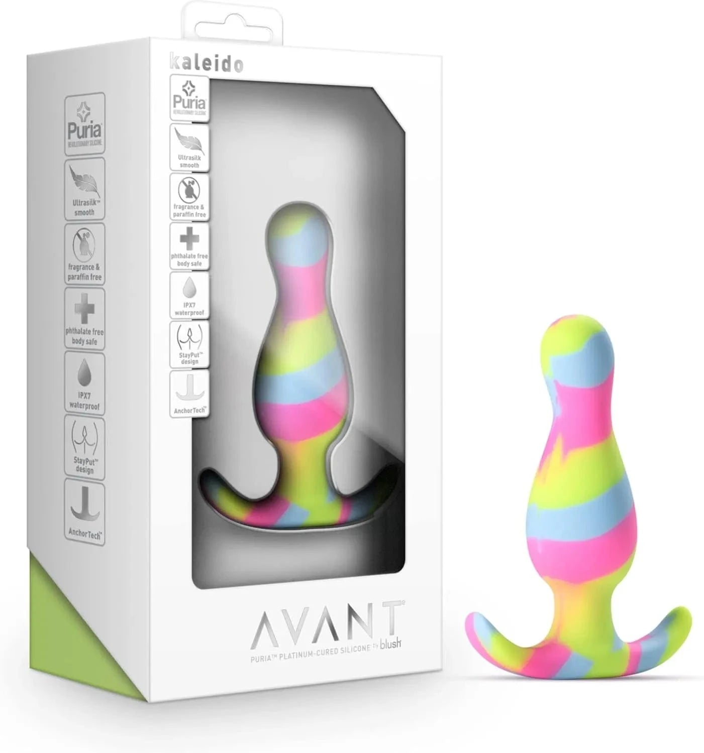 Avant Kaleido Lime Butt Plug - Sh! Women's Store