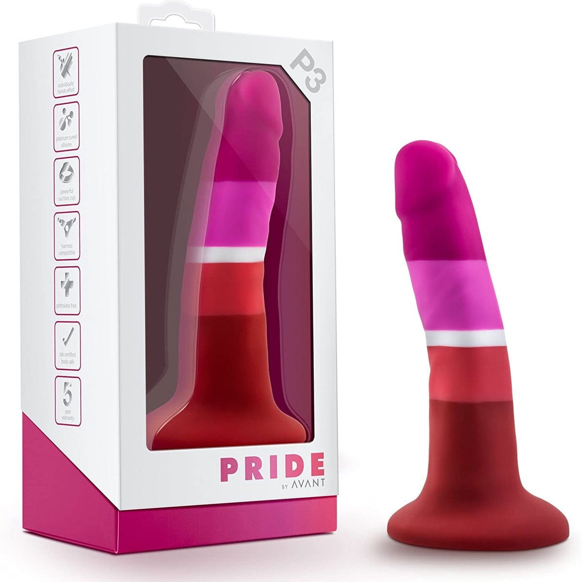 Avant Lesbian Pride Suction Dildo - Sh! Women's Store