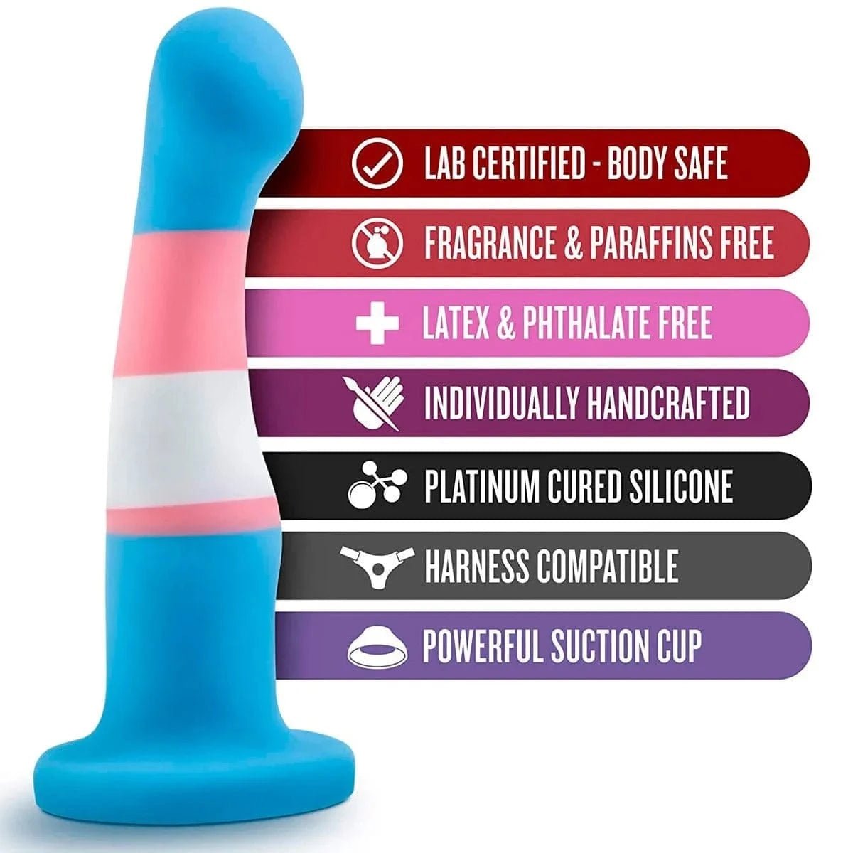 Avant Trans Pride Dildo *Discontinued* - Sh! Women's Store