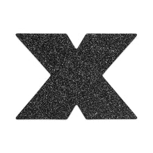Bijoux Indiscrets Flash Black Cross Glitter Pasties - Discontinued - Sh! Women's Store