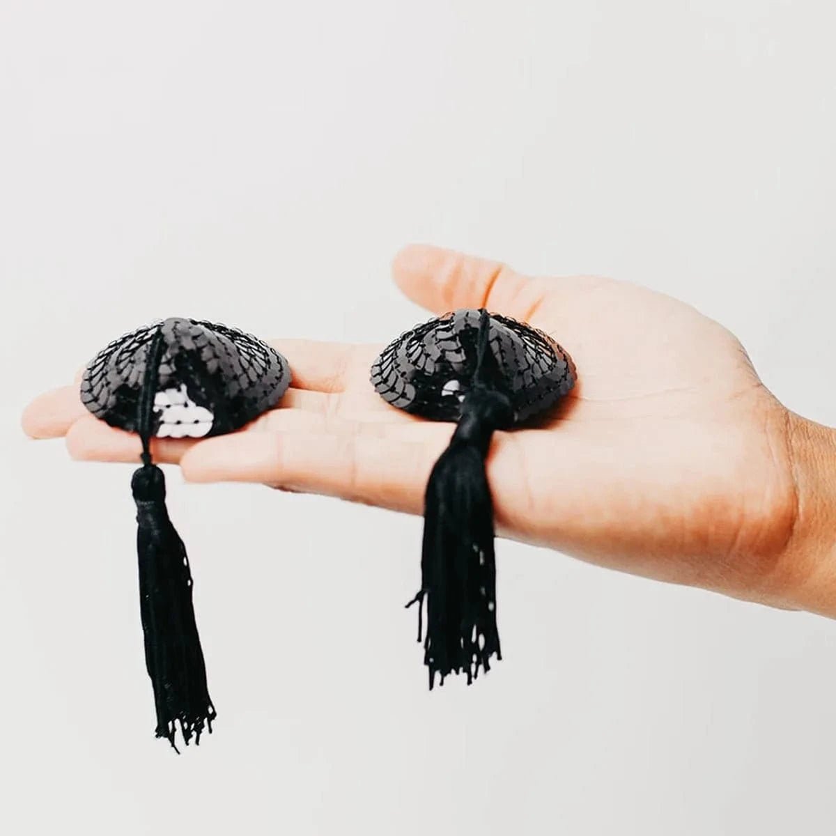 Black Sequin Nipple Tassels - Sh! Women's Store
