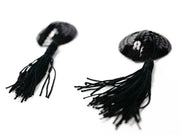 Black Sequin Nipple Tassels - Sh! Women's Store