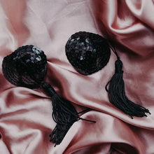 Black Sequin Nipple Tassels - Sh! Women's Store