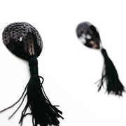 Black Sequin Nipple Tassels - Sh! Women's Store