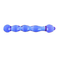 Blue Glass Ripple Double Dildo - DISCONTINUED - Sh! Women's Store