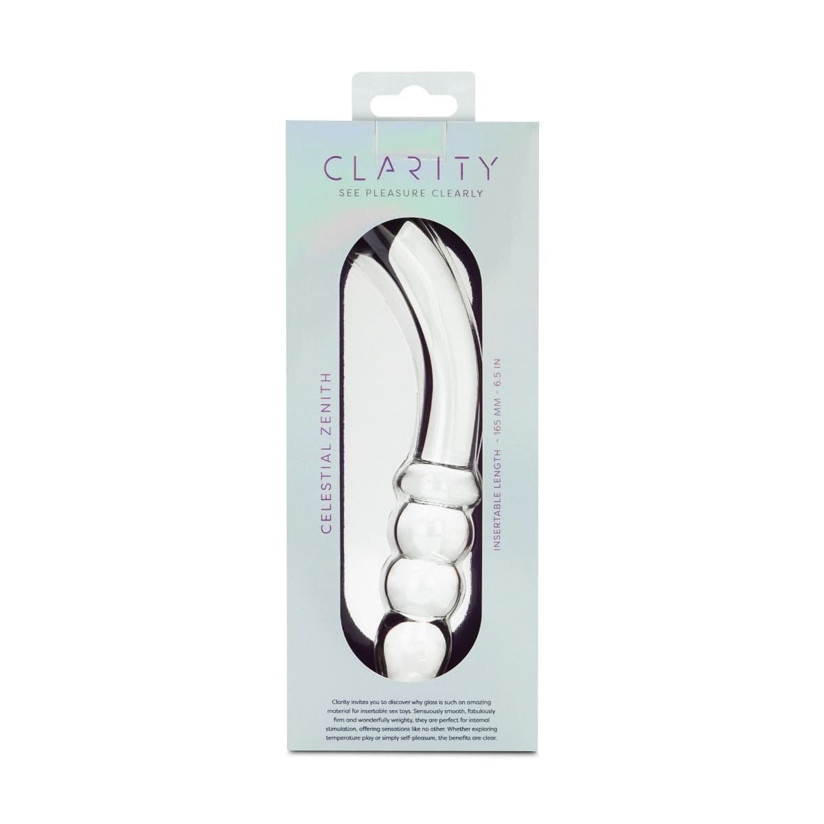 Sh! Women's Store Glass Dildo Clarity Glass G-Spot Dildo