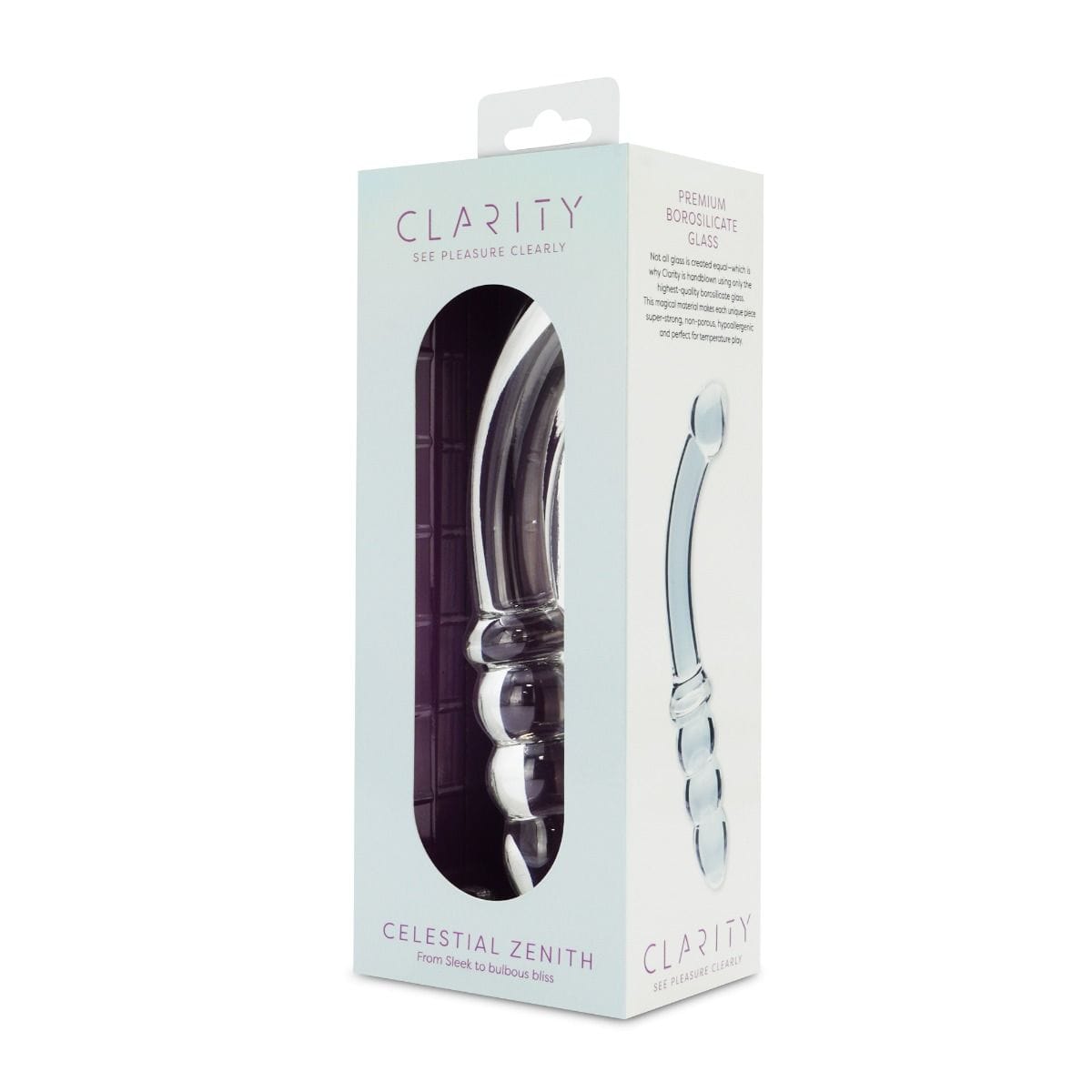 Sh! Women's Store Glass Dildo Clarity Glass G-Spot Dildo