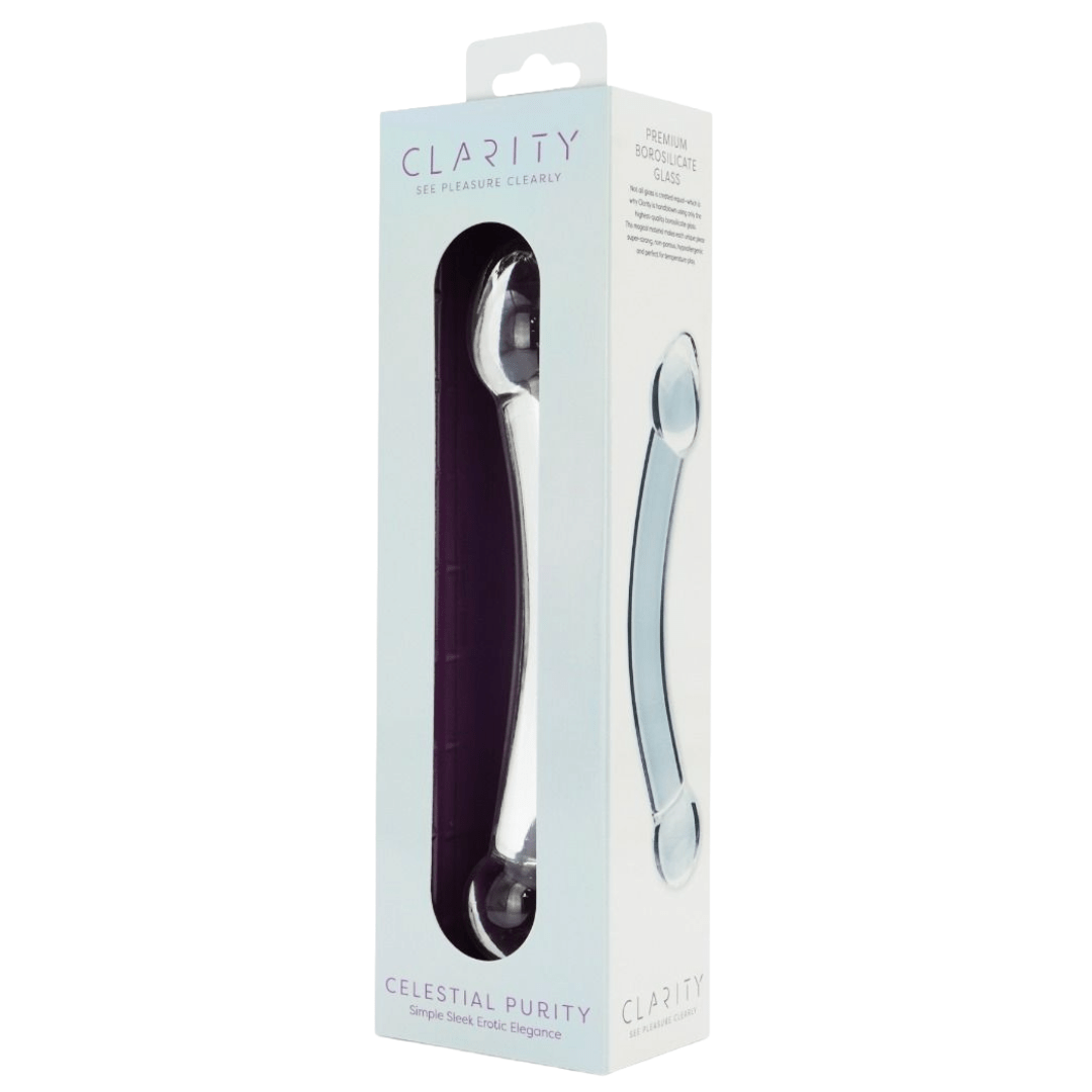 Sh! Women's Store Glass Dildo Clarity Purity G-Spot Glass Dildo
