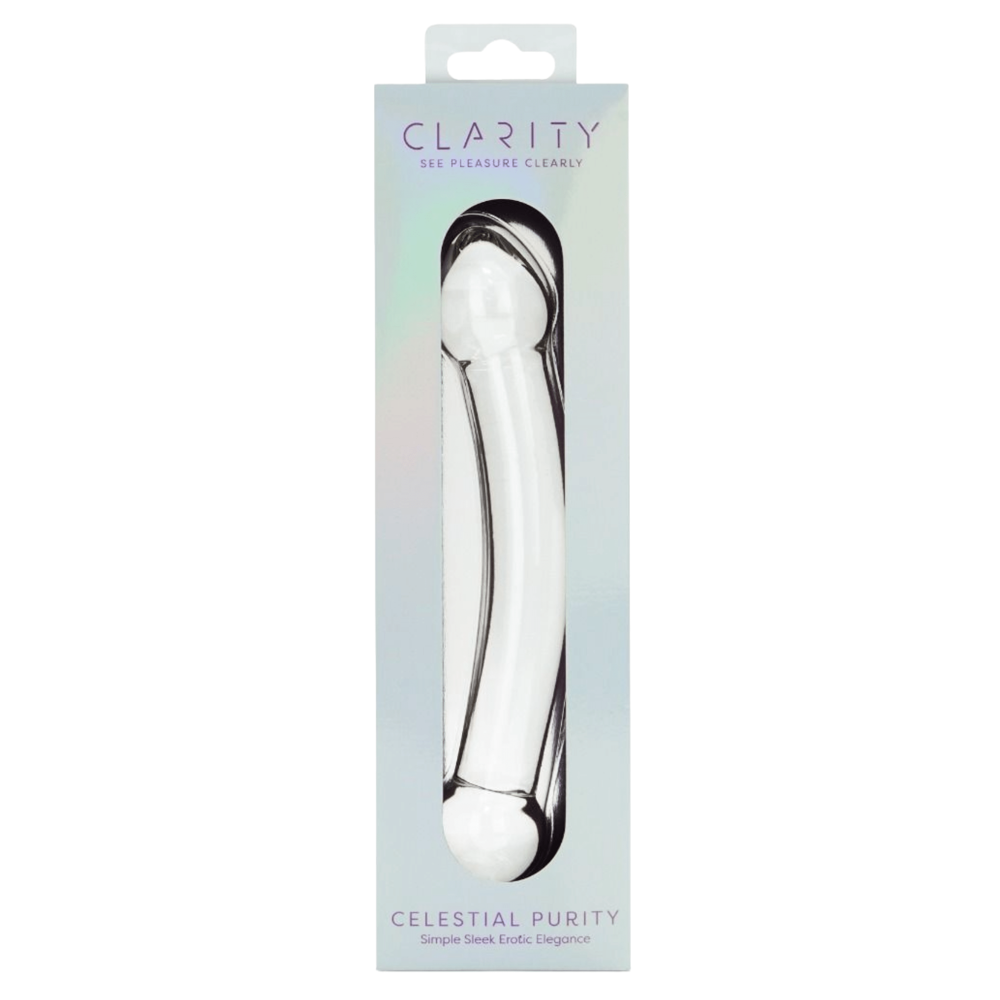Sh! Women's Store Glass Dildo Clarity Purity G-Spot Glass Dildo