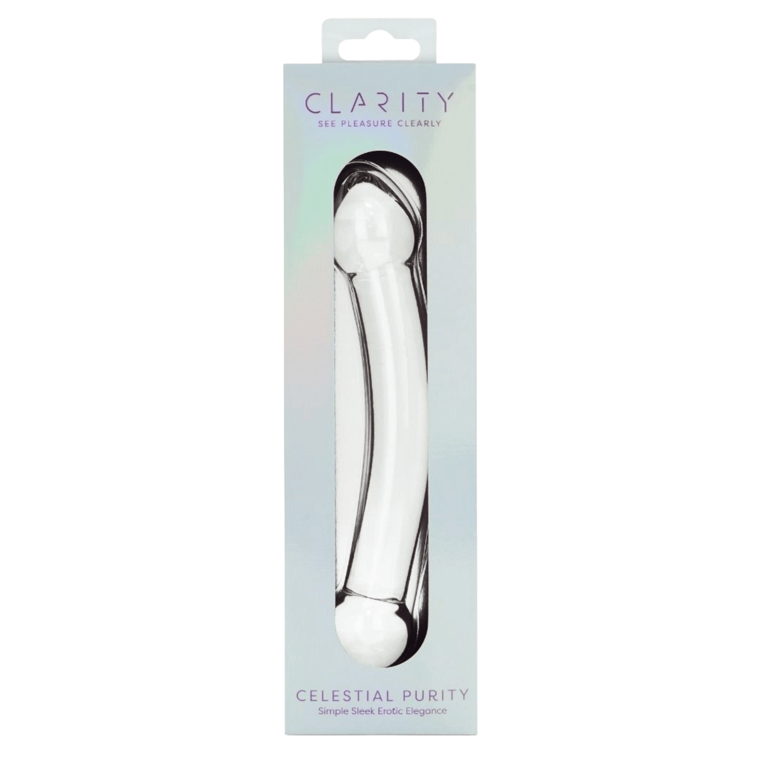 Sh! Women's Store Glass Dildo Clarity Purity G-Spot Glass Dildo
