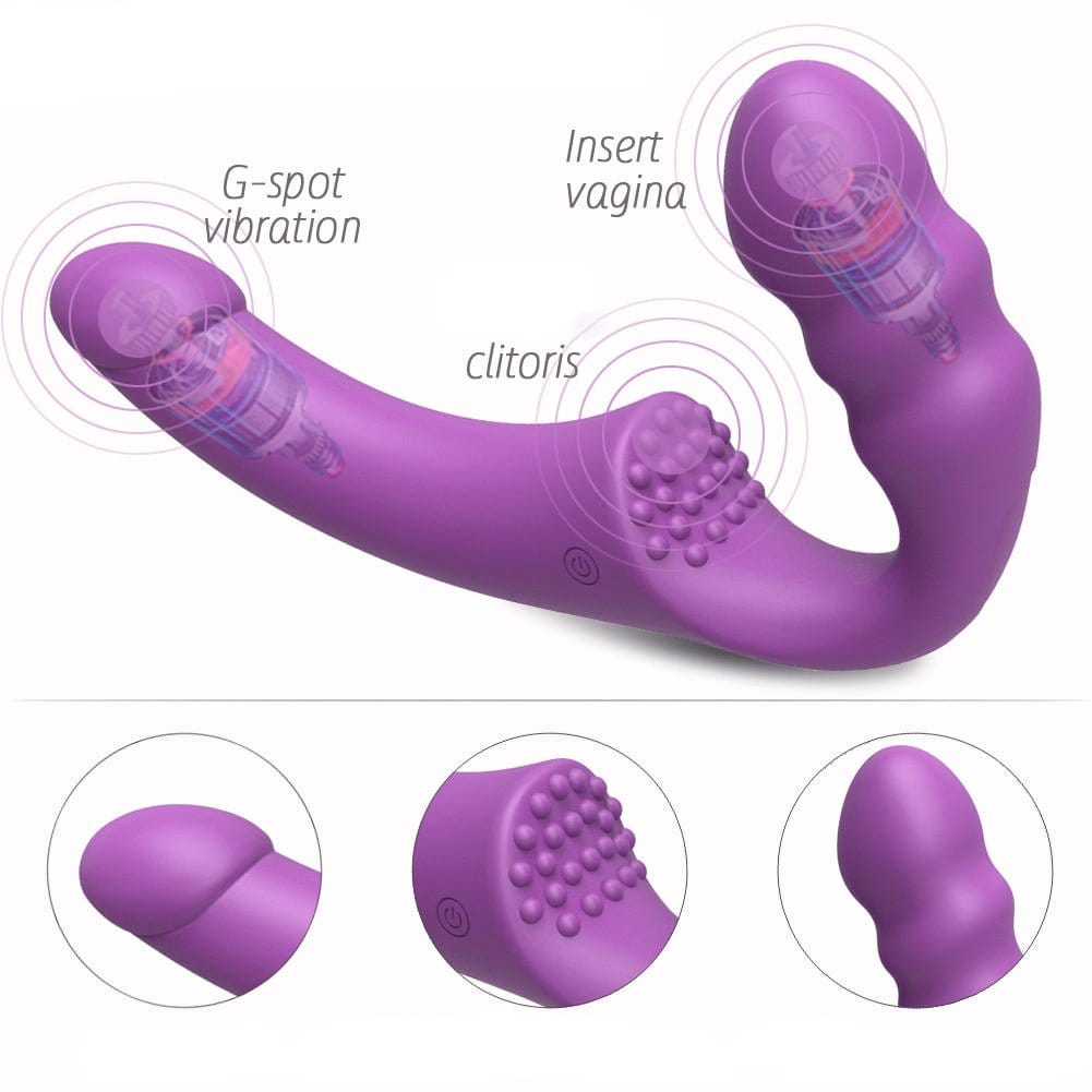Clit - Stim Strapless Double Dildo DISCONTINUED - Sh! Women's Store