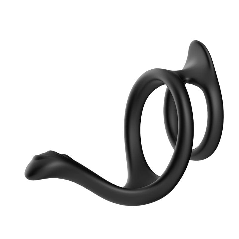 Cock & Balls Ring with Perineum Tickler - Sh! Women's Store