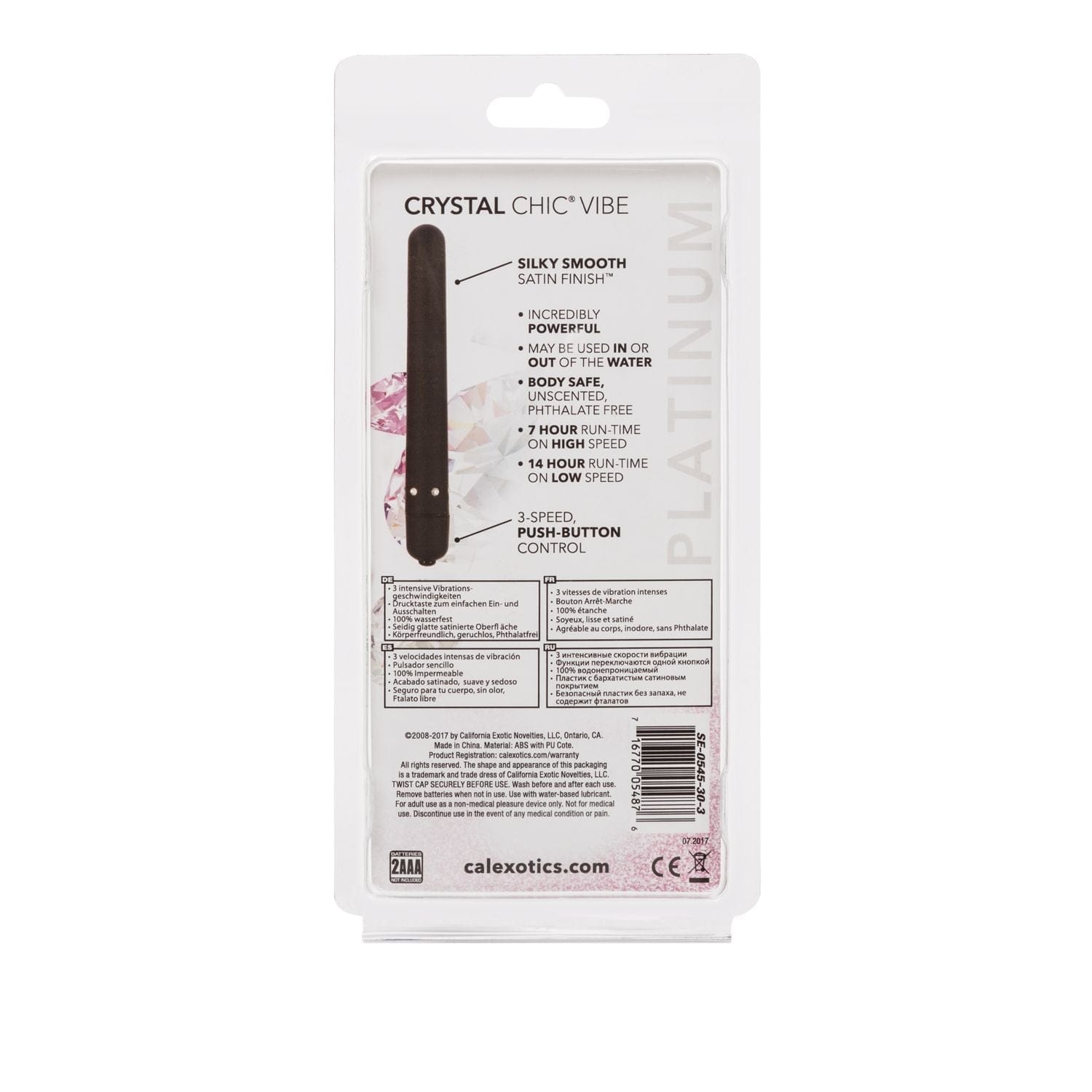 Crystal Chic Slim Vibrator DISCONTINUED - Sh! Women's Store