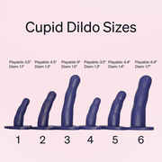 Cupid 6 Curved Vibrating Silicone Dildo - Sh! Women's Store
