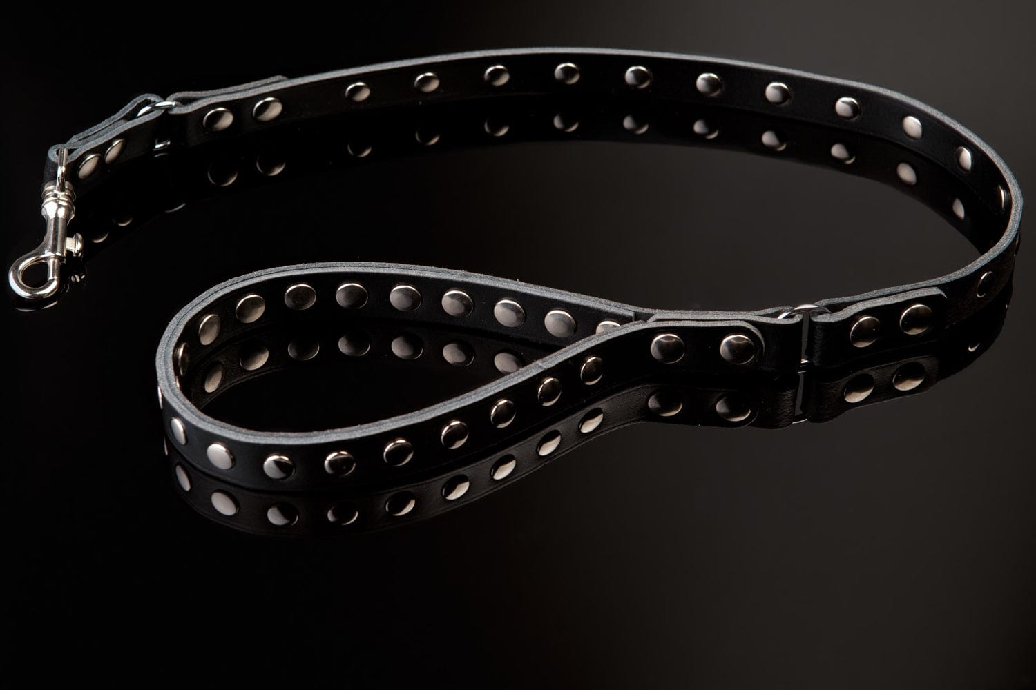 Deluxe Leather Studded Bdsm Lead DISCONTINUED - Sh! Women's Store
