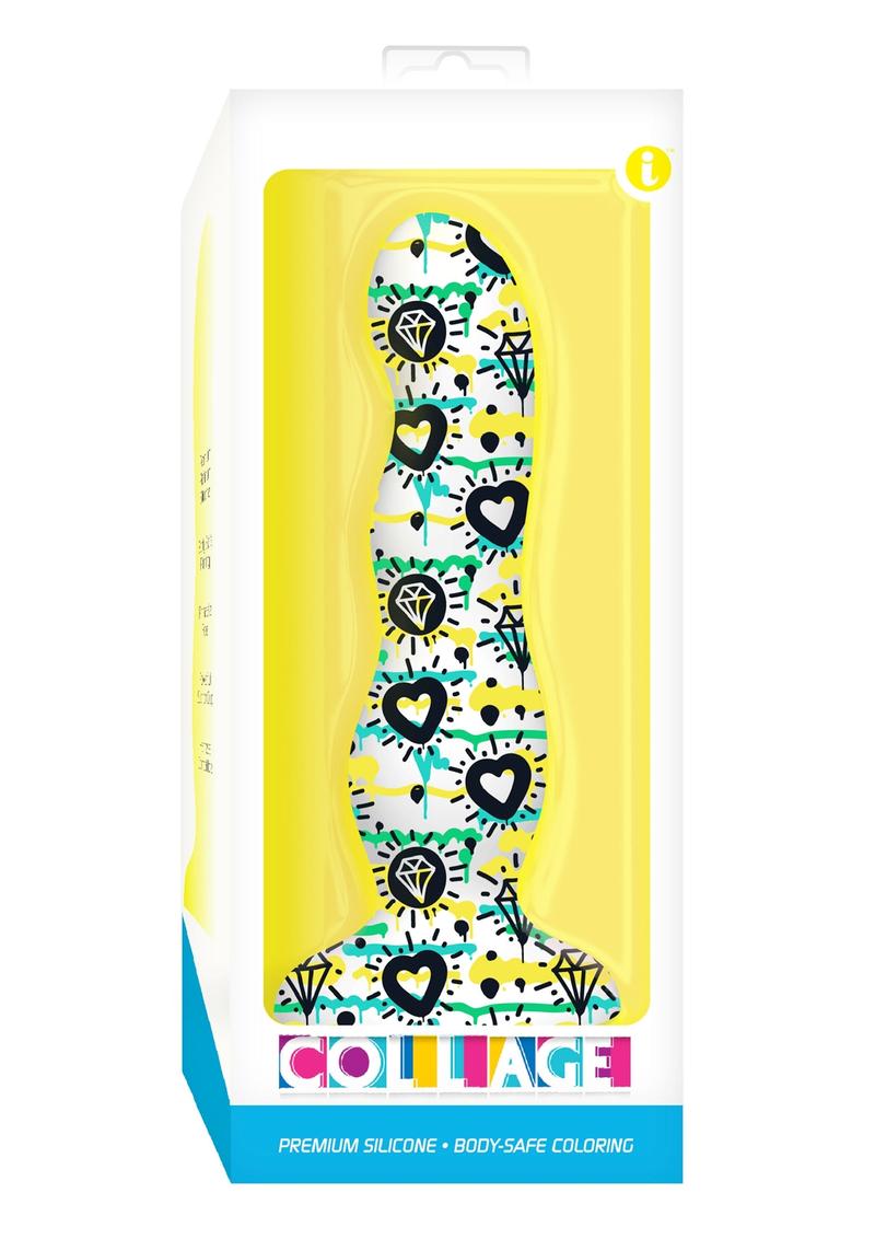 Diamonds & Hearts Suction Dildo *Discontinued* - Sh! Women's Store
