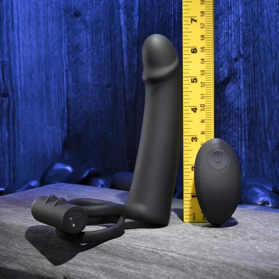 Double Penetration Vibrating Dildo & Cock Ring - Sh! Women's Store