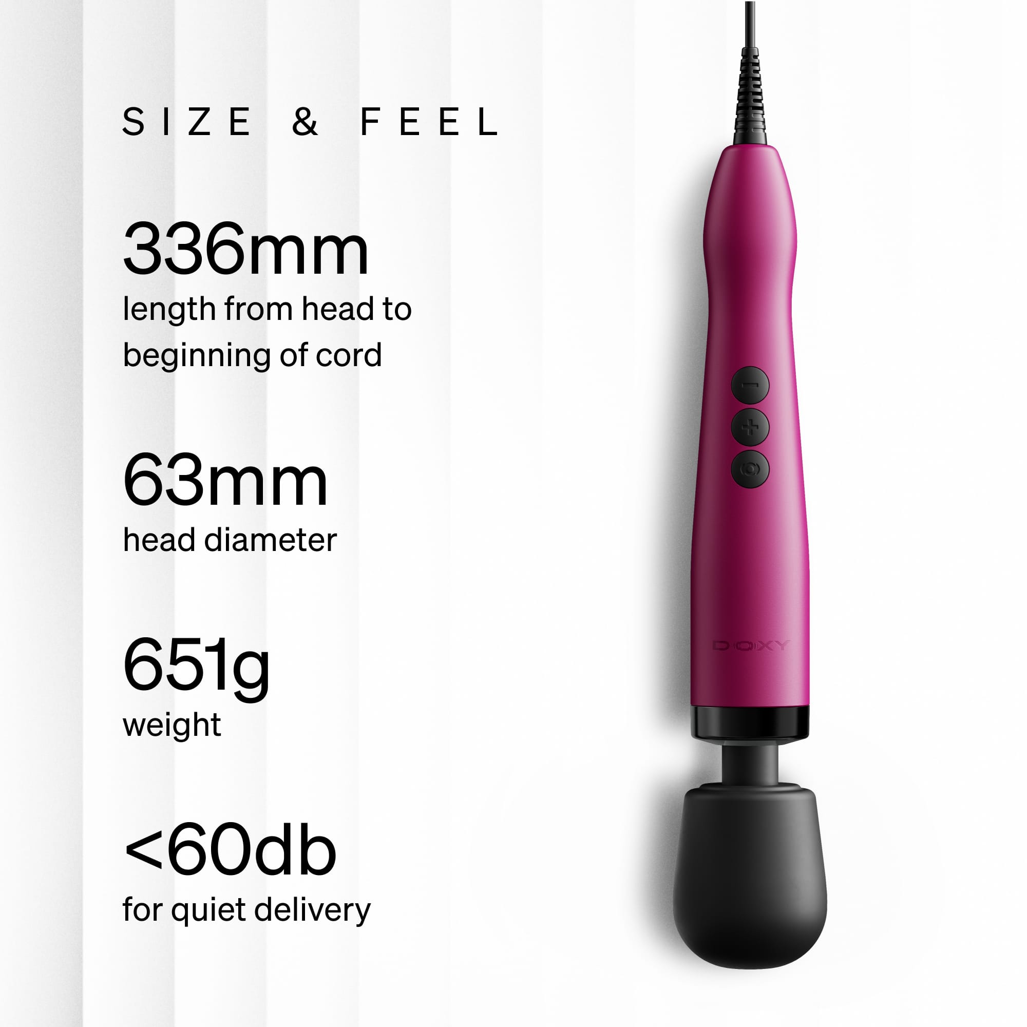 Doxy 2.0 Plug-In Wand Massager - Sh! Women's Store
