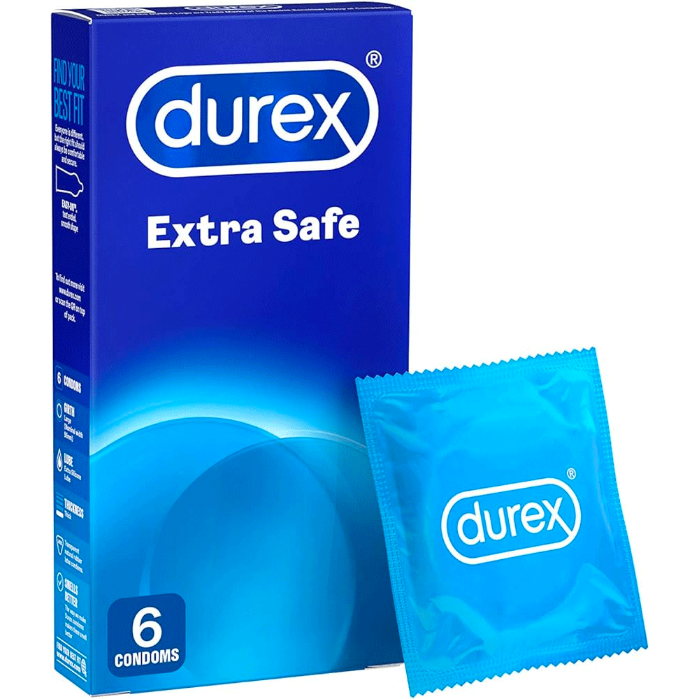 Durex Extra Safe Condoms: 6 Pack - Sh! Women's Store