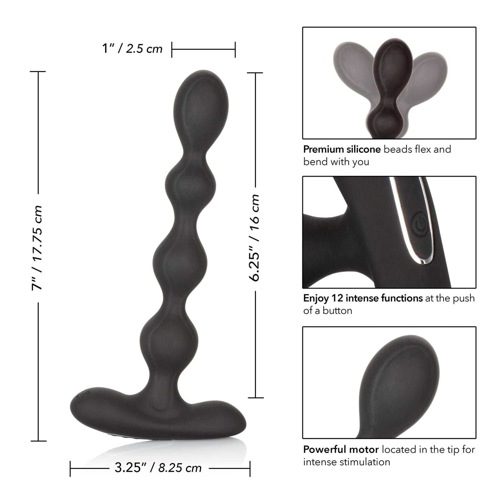 Eclipse Slender Vibrating Anal Beads - Sh! Women's Store