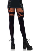 Faux Thigh High Tights with Fishnet Thighs DISCONTINUED - Sh! Women's Store