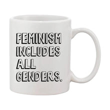 Feminism Includes All Genders Mug DISCONTINUED - Sh! Women's Store