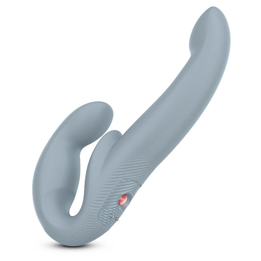 Fun Factory Vibrating Strapless Cool Grey Share Vibe Pro Double Dildo