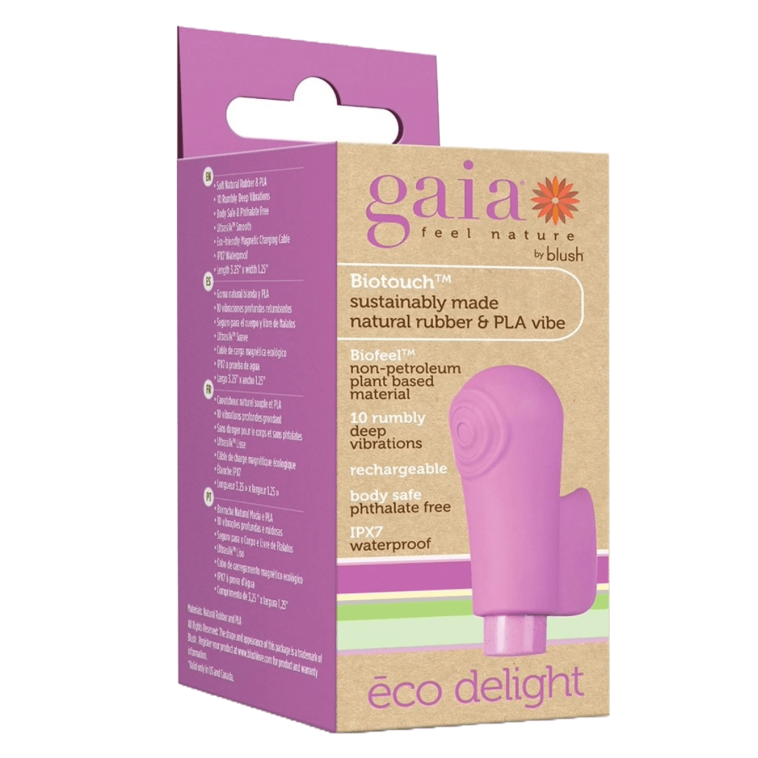 Sh! Women's Store Finger Vibrators Gaia Eco Delight Biodegradable Finger Vibe