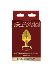 Gold Butt Plug with Jewel Base: 3 Sizes - Sh! Women's Store